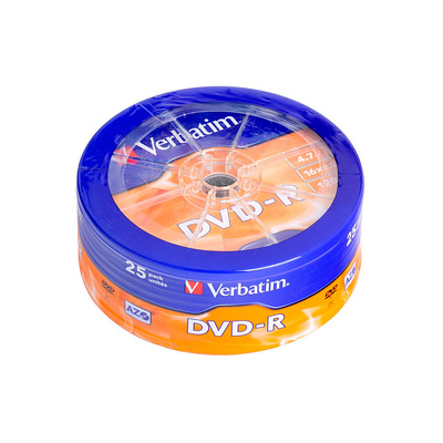  Verbatim, DVD-R, 4.7Gb 16x, 25, Cake box